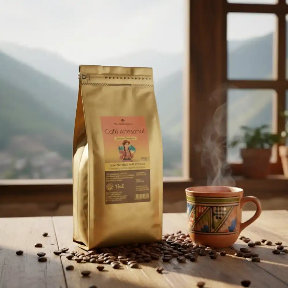 Cafe Peruano Artesanal Natural de Cusco 500g - Marassinaperu