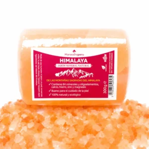 Jabon de Sal del Himalaya 250-300g con mano - Marassinaperu