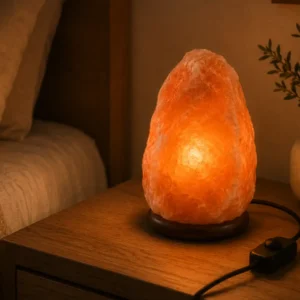 Lampara de Sal del Himalaya 3-5kg domitorio con enchufe - Marassinaperu