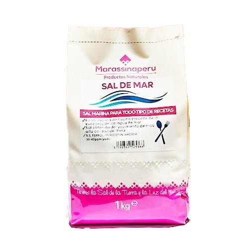 Sal de Mar de Cocina 1kg - Marassinaperu