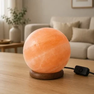 lampara de sal del himalaya luna - apagado - Marassinaperu