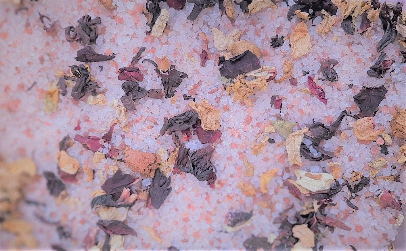Sal del Himalaya & Flor Jamaica y Rosas para Baños 500g - Image 3