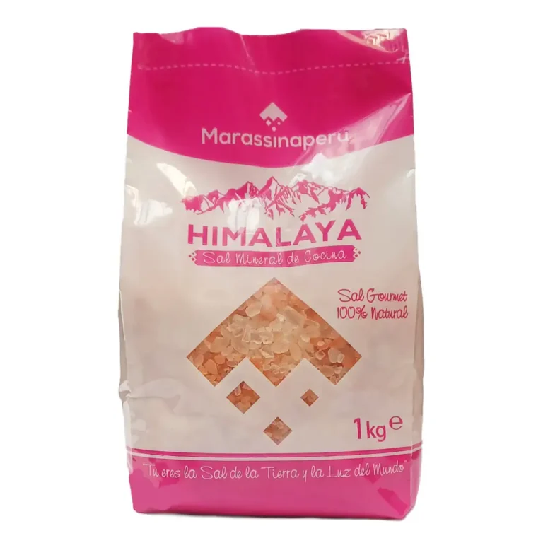 Sal del Himalaya Gruesa 1kg – Sin Yodo y Flúor