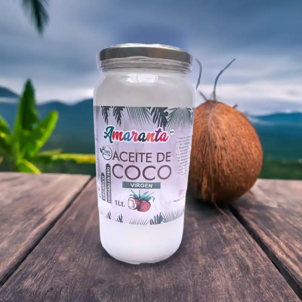 Aceite de Coco Virgen Natural 1l - Marassinaperu