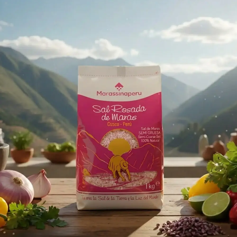 Sal de Maras Semi Gruesa 1kg Natural - Marassinaperu
