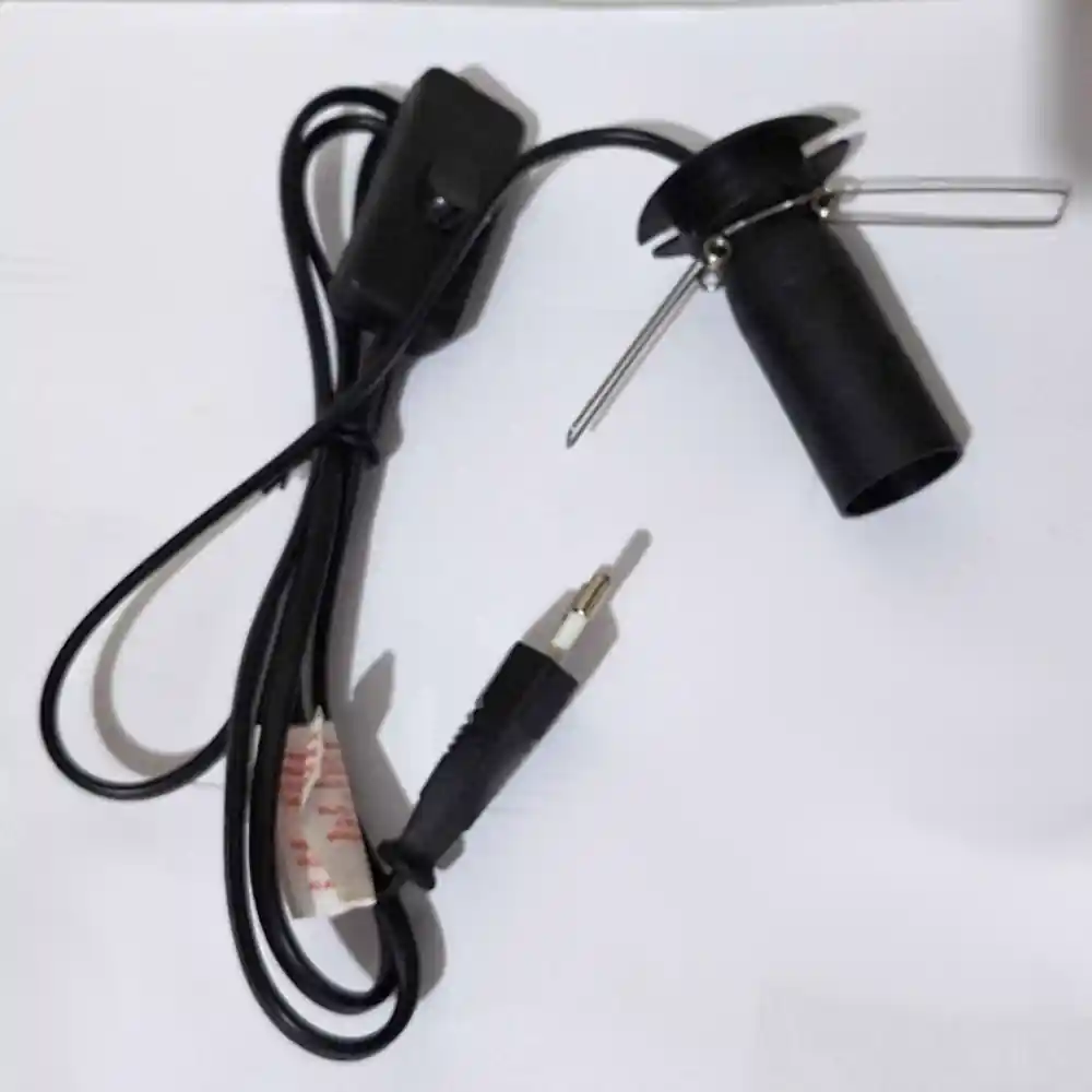 Portalámparas E14 con cable y enchufe para lámpara de sal