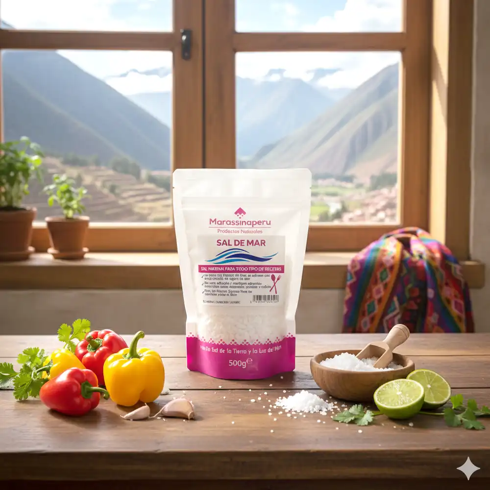 Sal de Mar Gruesa Seco 500g | Sal Marina Secada