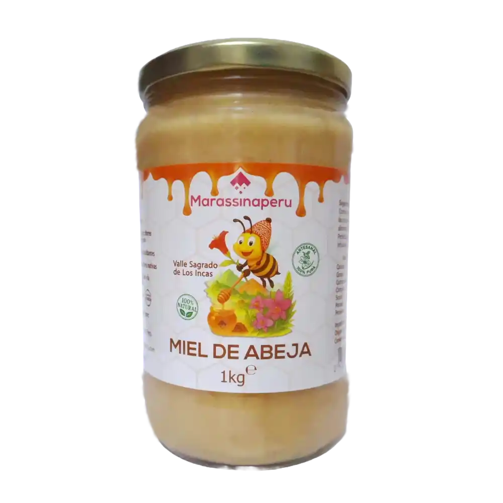 Miel de Abeja Pura Natural 1kg sin fondo - Marassinaperu