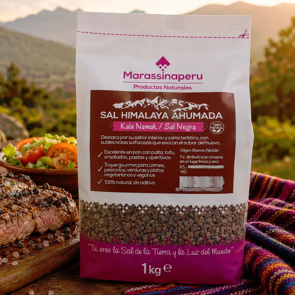 Sal Ahumada del Himalaya Gruesa 1kg sb - Marassinaperu